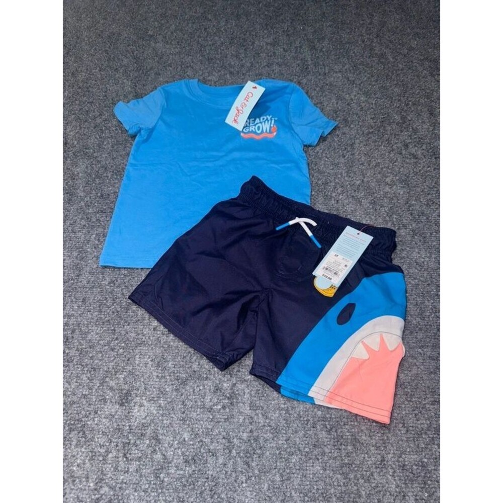 Boys 3T Shirt & Swim Trunks Set